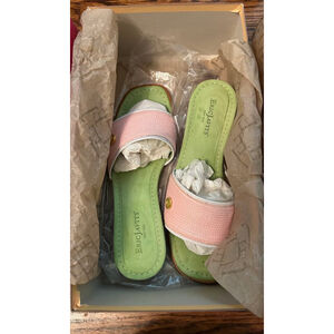 ERIC JAVITS Eric Javits Pink Green Sandals